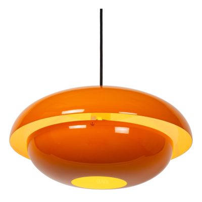 Lucide YOUNES - Pendant light - Ø 40 cm - 1xE27 - Orange